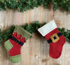 Mini Santa & Elf Stocking Ornament Kit with Pattern