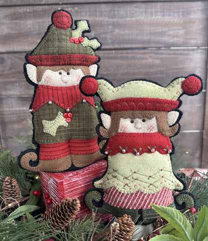 #2513 Shelf Elves  Large Elf Kit with Printed Pattern
