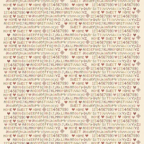 Home Sweet Home Cream Alphabet