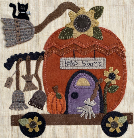 Bella's Broom Pumpkin Village Block #10  Kit w/Pattern