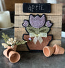 2024 Potted Tulip Woolie Cut Out Kit w/ Printed Pattern