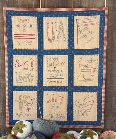 #2609 Stars, Stripes, and Stitches Wall Hanging KIT ONLY
