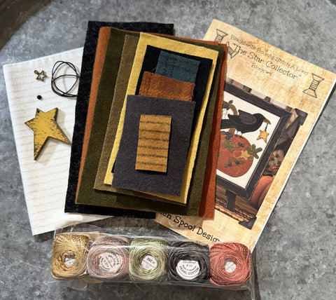 "Star Collector" KIT BUNDLE Block #4 Kit Blackbird's Bounty Stitch A Long