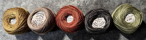 "Star Collector" THREAD KIT Block #4  Blackbird's Bounty Stitch A Long