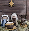 Nativity Joseph Mary Manger Kit with Printed Pattern