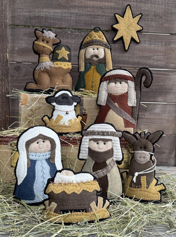 #2610 Nativity Shelf Buddies Kit with Printed Pattern