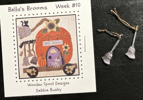 Silver Broom Charms for Bella's Brooms