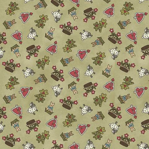 Pre Cut 1 yard My Red Wagon Spring Novelty