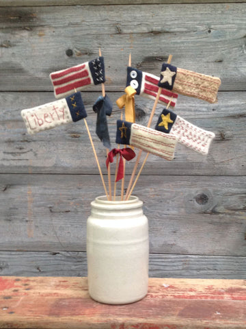Mini Wool Flags