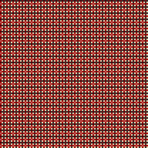 My Red Wagon / 1 Yard / Red / Plaid Checkerboard